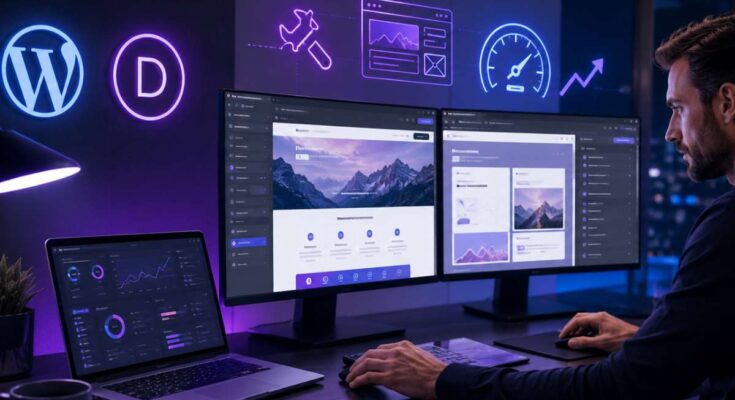 WordPress és Divi weboldal javítás szakértői munkafolyamattal, AI SEO és weboldal keresőoptimalizálás támogatással